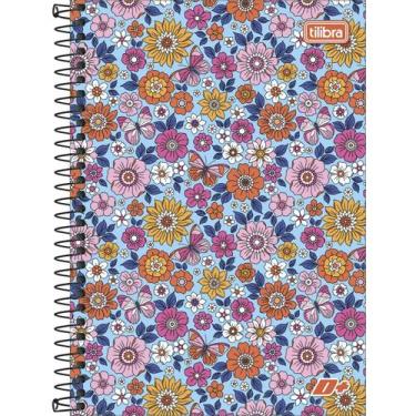 Imagem de Caderno Espiral Universitário 10 Matérias D+ Feminino 200 Folhas Capa 