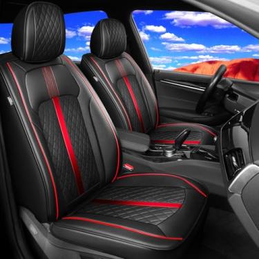 Imagem de FiveFox Capas de assento de carro CRV para Honda CRV CR-V 2011-2024 2025 - cobertura total, protetor de almofada de assento à prova d'água e para todos os climas, conjunto completo, preto com
