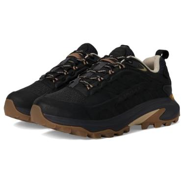 Imagem de Merrell Moab Speed 2 Tênis feminino de couro impermeável para caminhada, Preto, 39