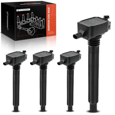Imagem de Pacote de bobina de ignição A-Premium compatível com Chrysler 200 Dodge Dart Fiat 500X Jeep Cherokee Compass Renegade Ram ProMaster City L4 2.4L 4-PC