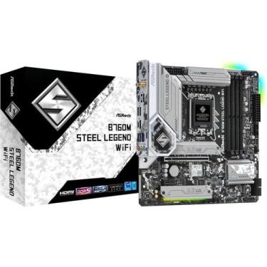 Imagem de Placa-Mãe Asrock B760M Steel Legend Ddr5 Lga1700 Wi-Fi