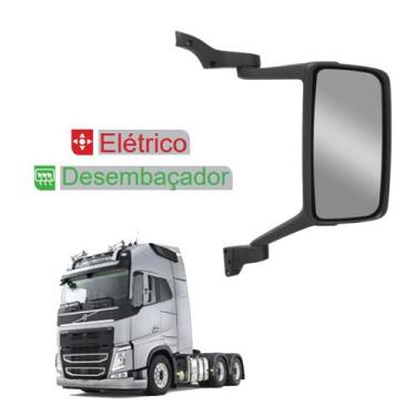 Imagem de Retrovisor p Volvo FH 2010 a 2014 c Desembaçador Elétrico LD - Fabbof