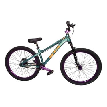 Imagem de Bicicleta 26 Gta Gravity Freeride Single Hollowtech Cubo k7 Barulhento Garfo C/Trava Freio a Disco Hidráulico Pneu Flame (Verde Pneu-Preto)