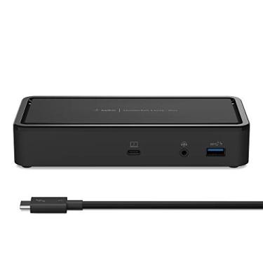 Imagem de Belkin Thunderbolt 3 Dock Plus com cabo Thunderbolt 3 de 0,8 m (base Thunderbolt para macOS e Windows) Dual 4K a 60Hz, velocidades de transferência de 40 Gbps, carregamento Upstream de 60 W