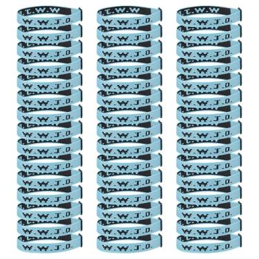 Imagem de Pmormyy Pacote de pulseiras WWJD de 45 peças para mulheres e homens, pulseiras de presente de Jesus Cristão, W.W.J.D Pulseiras ajustáveis What Would Jesus Do, Fibra de poliéster, Sem Pedra Preciosa