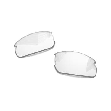 Imagem de Lentes de reposição polarizadas de 1,6 mm para óculos de sol Oakley Flak 2.0 OO9295 59 mm, proteção UV, lentes espelhadas escuras, peças de reparo e kit (HD Clear)