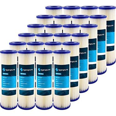 Imagem de SpiroPure SP-R50 10 x 2,5 cartucho de filtro de água de sedimento de poliéster plissado 50 mícrons SPC-25-1050 R50 155038-43 (caixa com 24)
