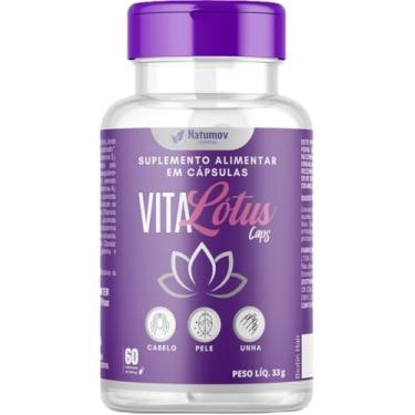 Imagem de Vitalótus Caps - 60 Cápsulas 500 Mg | Natumov Nutrition | Vitamina Para Cabelo, Pele e Unha | Complexo Vitamínico Suplemento com Ácido Hialurônico, Biotina, Selênio, B1, B2, B3, B5, B6, B9 (Ácido Fólico), B12 e Outras Vitaminas Completo