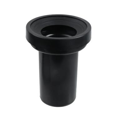 Imagem de LC LICTOP Adaptador de tubo de drenagem de vaso sanitário, conector de drenagem de esgoto de plástico com vedação para instalação de banheiro, câmbio de tubo reto e acessório de conexão segura, preto