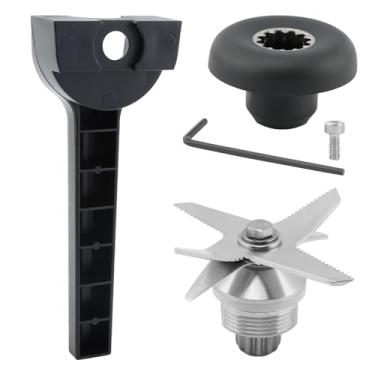 Imagem de Peças de lâmina de substituição para vitamix, com kit de ferramentas de remoção de chave e soquete de acionamento, substituição de lâmina úmida do liquidificador 5200, adequado para recipiente