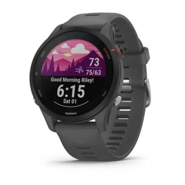 Imagem de Smartwatch GPS Garmin Forerunner 255 Cinza Ardosia