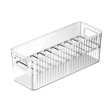 Imagem de Ｂｅｓｇａ Organizador de Capa de Celular Transparente, Caixa de Armazenamento de Mesa, Versátil, Moderno, Retangular, com Abertura Frontal, Recipiente para