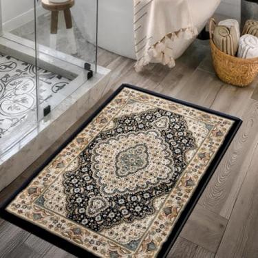 Imagem de 1 Tapete Banheiro Absorve 1 Milhão de Pontos 60x90 Mon Vr (M6Mon PRETO Egípcio Alto Padrão - Grande 1 milhão de pontos Alto Padrão)