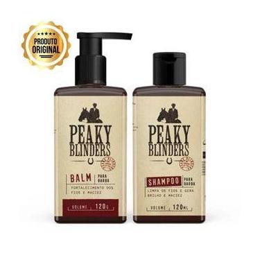 Imagem de Kit shampoo e balm para barba peaky blinders - Don Alcides