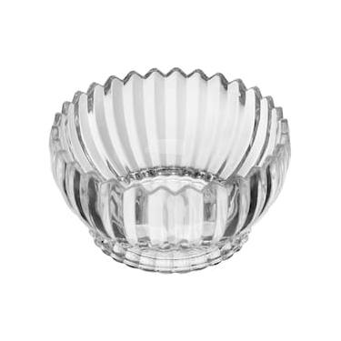 Imagem de Centro de Mesa de Cristal Wolff Geneva Redondo 22x22x12cm Lapidado Design Sofisticado