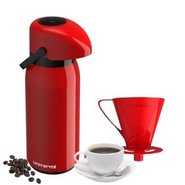 Imagem de Garrafa Térmica 1,8 Litro Verona + Suporte Filtro Coador (Vermelho)