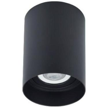 Imagem de Kit 10 Spot Sobrepor Par20 Redondo Preto Direcionavel Lup02