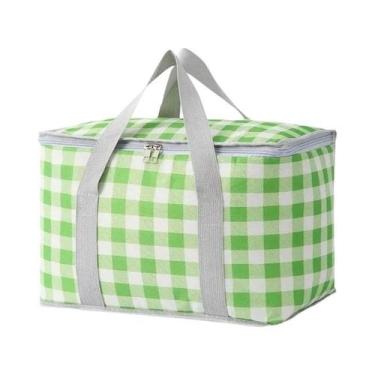 Imagem de Lancheira Térmica Dobrável Grande, Folha De Alumínio, Bolsa De Piqueni