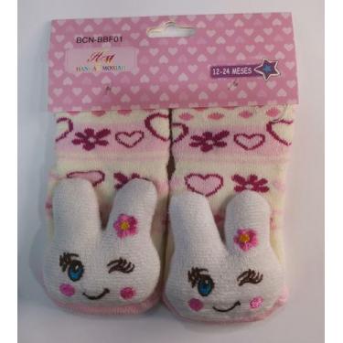Imagem de Meia menina infantil com Bichinho variados cores antiderrapante - HHW,