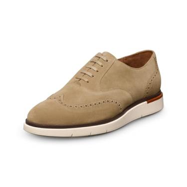 Imagem de Allen Edmonds Carson Wing Oxford masculino, Camurça óssea, 10 X-Wide