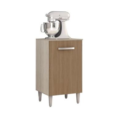 Imagem de Balcão Armário para Botijão de Gás Angela HR Móveis, Elmo-Marrom