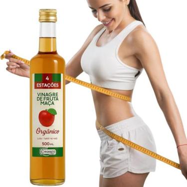 Imagem de Vinagre De Maça 100% Orgânico Acidez 4,2% 500ml - 4 Estações