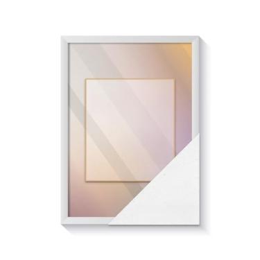 Imagem de Moldura Quadro, Porta Retrato de Parede, com Acetato DecoraçãO, para Sala Quarto Cozinha EscritóRio, Preto e Branco(A3 30x42 Acetato Mold. Branca)