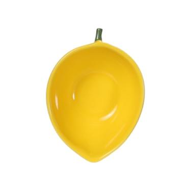 Imagem de Tigela Bowl Cumbuca Formato De Fruta Sobremesa Cerâmica Caldo Sopa Sorvete Açai Cozinha Nova (Limão 270ml)