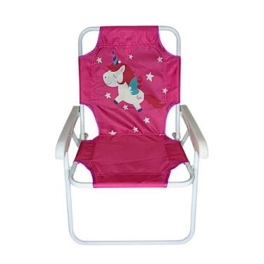 Imagem de Cadeira De Praia Infantil Unicórnio De Oxford 53CM - Summer