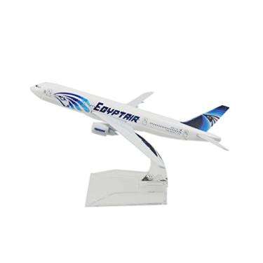 Imagem de 24-Hours 1:400 16 Cm Egypt Air B777-300 Liga Metálica Modelo De Avião Fundido