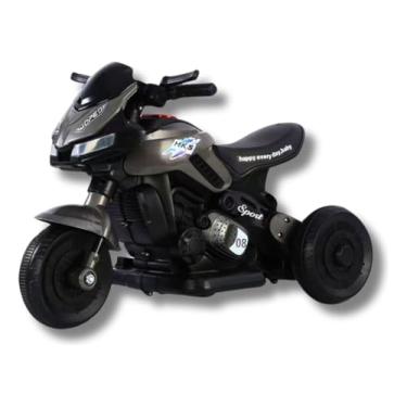 Imagem de Mini Moto Eletrica Infantil Triciclo Motoca (Cinza)