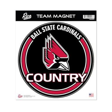 Imagem de Rico Industries NCAA Ball State Cardinals Padrão 20 cm Ímã redondo