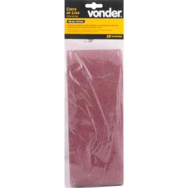 Imagem de Cinta Lixa 100x610mm G40 Com 10 Peças Vonder