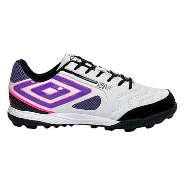 Imagem de Chuteira Umbro Society Pro 5 Bump Club Bco/Pto/Purpura