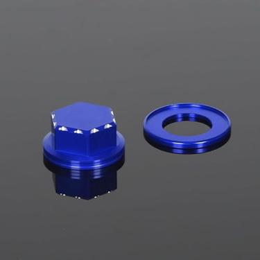 Imagem de Arruela de tampa de porca de haste de direção Monkey compatível com Monkey 125 GROM MSX CT125 DAX125 3D CNC acessórios de motocicleta parafusos de tampa de plugue (azul)