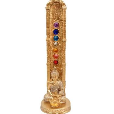 Imagem de Incensario Porta Incenso Buda Tibetano Com Cores 7 Chakras - Tenda
