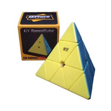 Imagem de Cubo mágico Mastermorphix Piramix MDPX Pro em cores sólidas