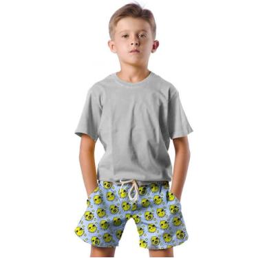 Imagem de Shorts Infantil Bermuda Calção Praia Verão Rei Limão Cartoon 209 - SMO