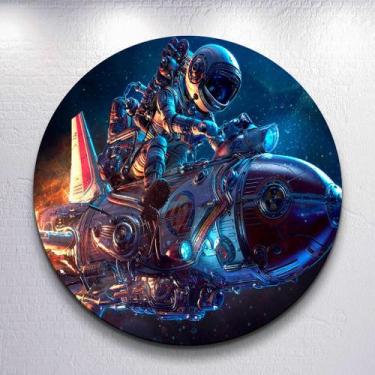 Imagem de Decoração infantil festa com painel redondo capa Astronauta Galaxia Es