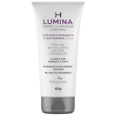 Imagem de Creme Clareador Lumina para virilhas e axilas Sofisticatto para virilha, Axila, Pescoço +sache aleatorio (Lumina + Talco Cremoso)