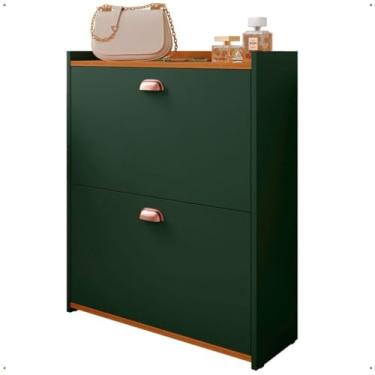 Imagem de Sapateira Organizadora Fechada, Closet 2 Gavetas Basculantes 2 Porta Organizadora 12 Pares Quarto Hall de Entrada Multiuso