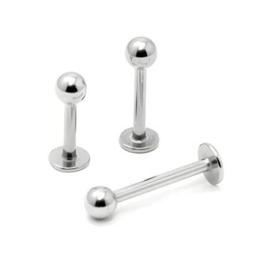 Imagem de Piercing Labret Aço Cirúrgico - M2 Piercing, 6mm
