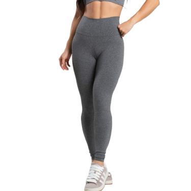 Imagem de Calça Legging Peluciada Lisa Bella Fiore Cós Alto Roupa Para Academia Treino Moda Fitness Musculação-Feminino