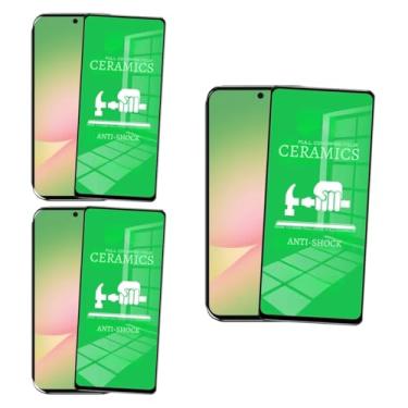Imagem de 3 Películas Protetora de Cerâmica Compatível Samsung Galaxy A56 Cobertura Total, Não Quebra