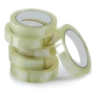 Imagem de Kit Com 13 Fita Adesiva Durex 18Mm X 50 Metros