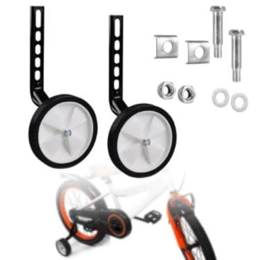 Imagem de Roda Lateral para Bicicleta Infantil - Rodinha Reforçada e Regulável - Compatível com Aro 12, 14, 16 e 20 - Suporte até 30kg.