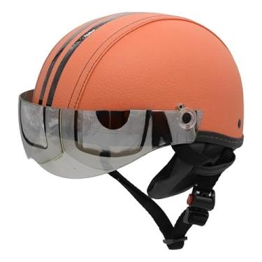 Imagem de Capacete Scooter Elétrica de Bike Skate Viseira Silver(Laranja,PP - VESTE 53/54)