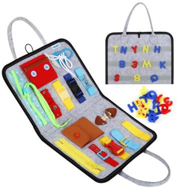 Imagem de Placa sensorial Esjay Toddler Busy Board Fine Motor Skills