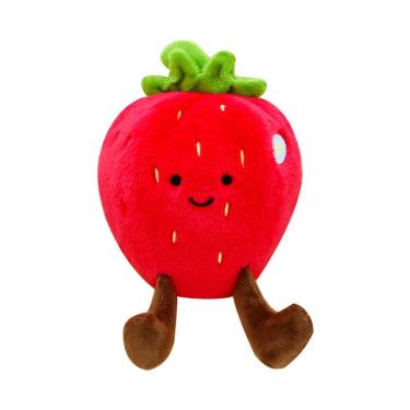 Imagem de Boneca de frutas recheada de pelúcia, morango, 14 cm, desenho animado macio