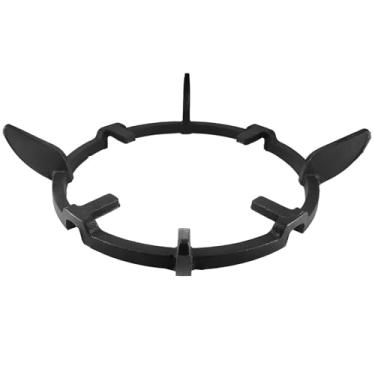 Imagem de Suporte Wok redondo compatível com queimadores a gás, ferro fundido resistente para fogão a gás, suporte de diâmetro externo de 17 cm (17 cm) para panelas de fundo redondo